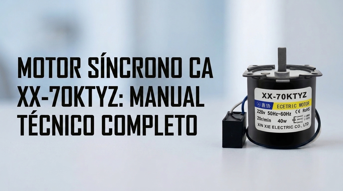 Motor CA XX-70KTYZ: Manual Técnico e Guia de Ligação