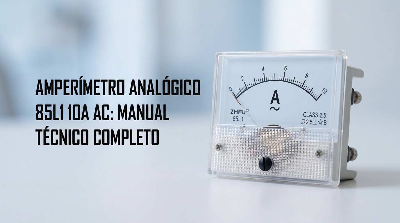 Amperímetro Analógico 10A Corrente Alternada 85L1: Manual Técnico Completo