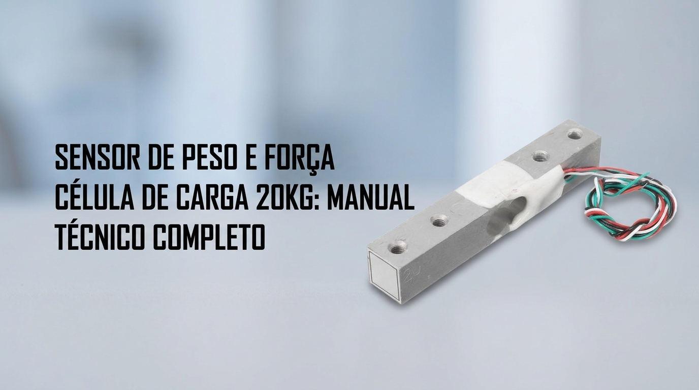 Célula Carga 20kg Peso Precisão Automação Balança: Manual Técnico Completo