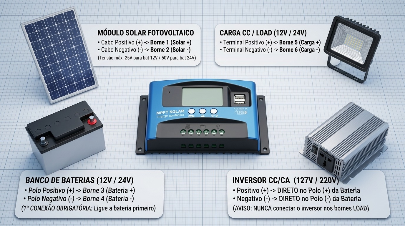 Diagrama de ligação elétrica