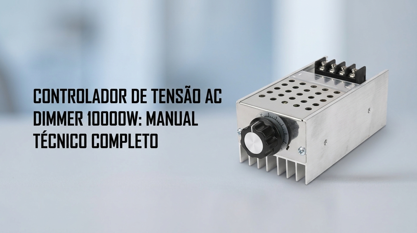 Controlador de Velocidade Luminosidade Dimmer 10000w: Manual Técnico Completo
