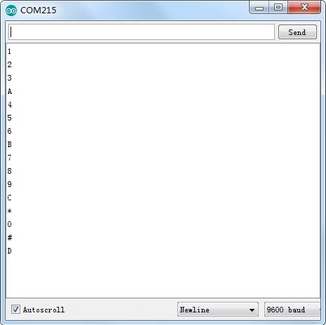 Validação da captura de teclas no Monitor Serial