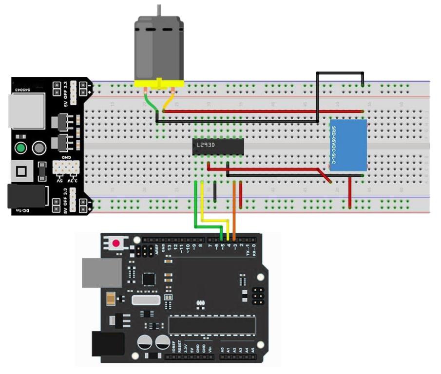 Ligação do pino de sinal IN do módulo relé no Arduino Uno