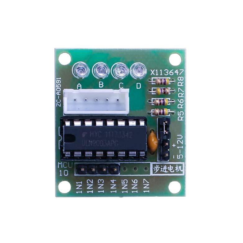 Diagrama de conexões do driver Darlington ULN2003 com LEDs de status