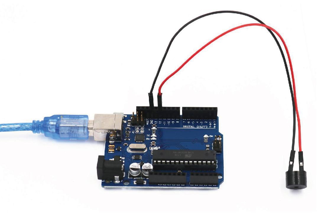 Circuito de síntese musical montado na protoboard