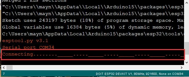 Depuração e recepção de dados seriais em tempo real