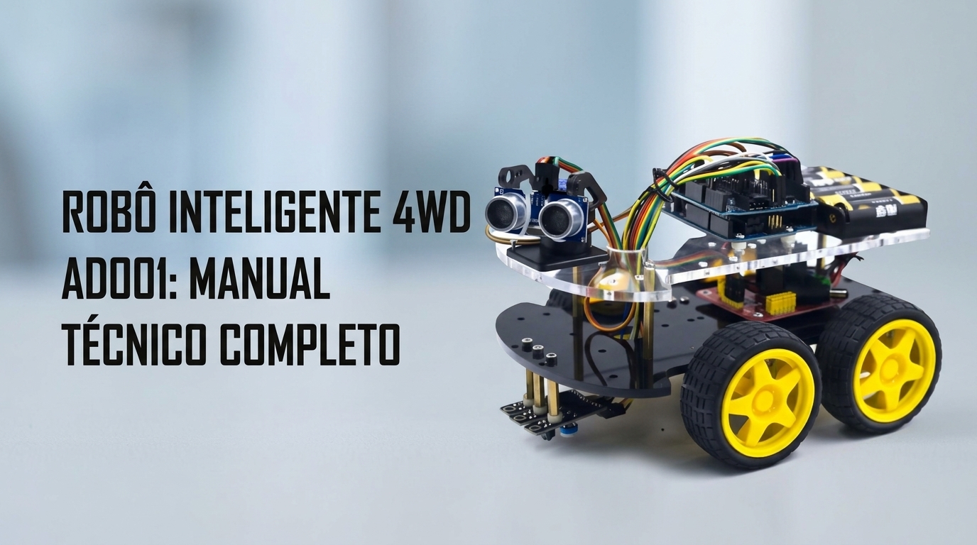 Kit 4WD Robô AD001 – Curso Completo de Montagem e Programação
