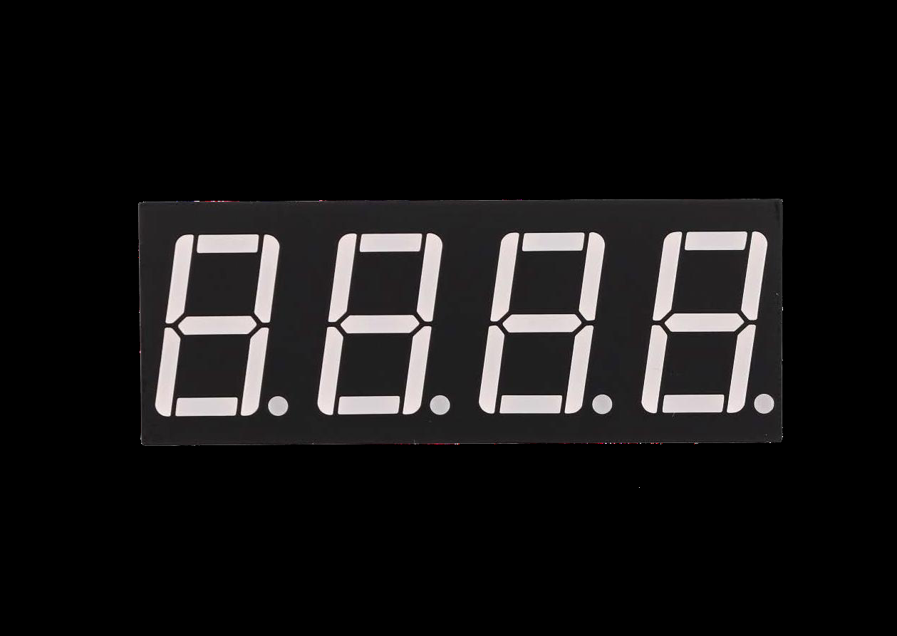 Display de 7 segmentos de 4 dígitos com pinagem de 12 terminais