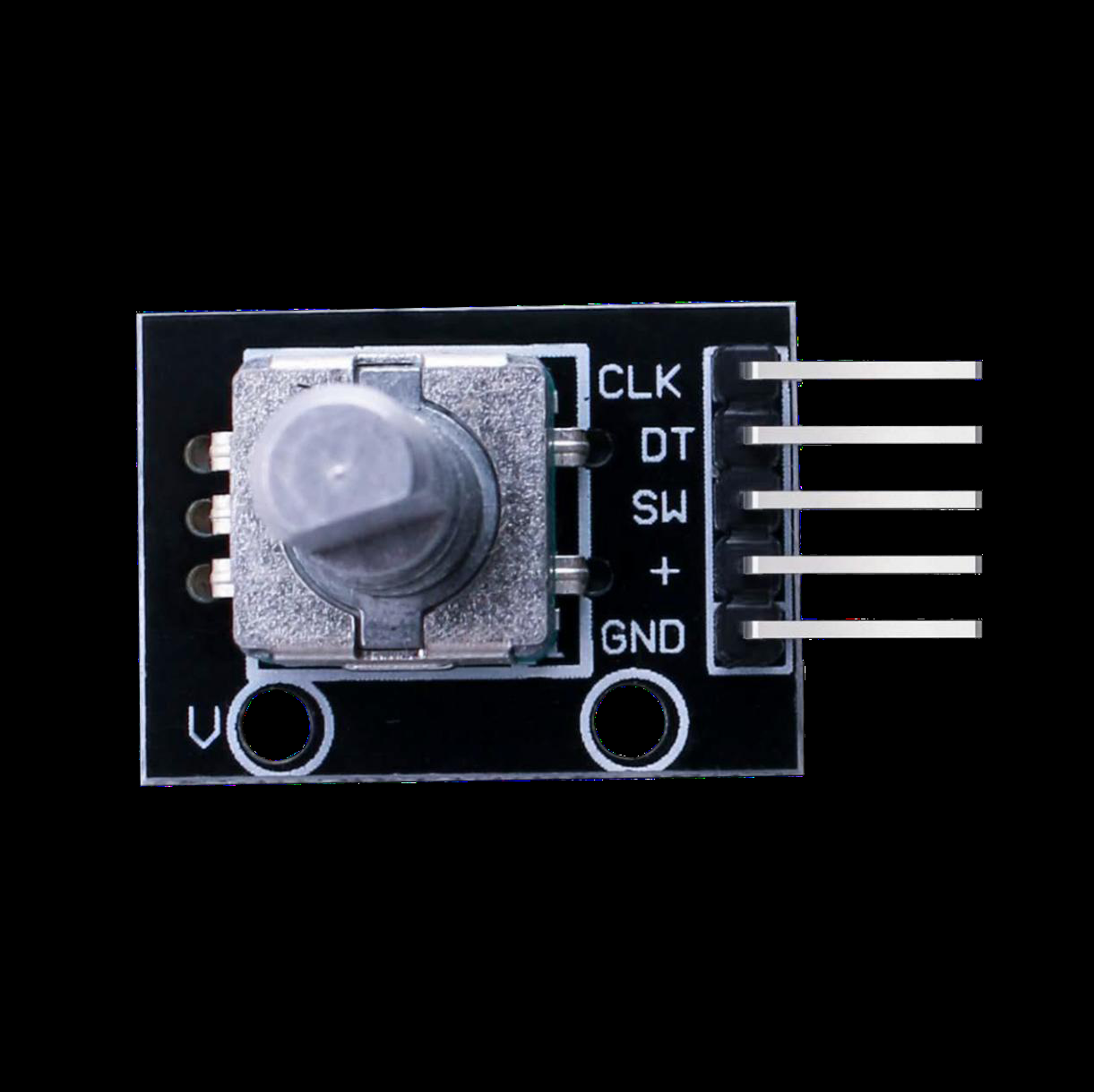 Módulo encoder rotativo KY-040 com chave tátil e resistores de polarização integrados