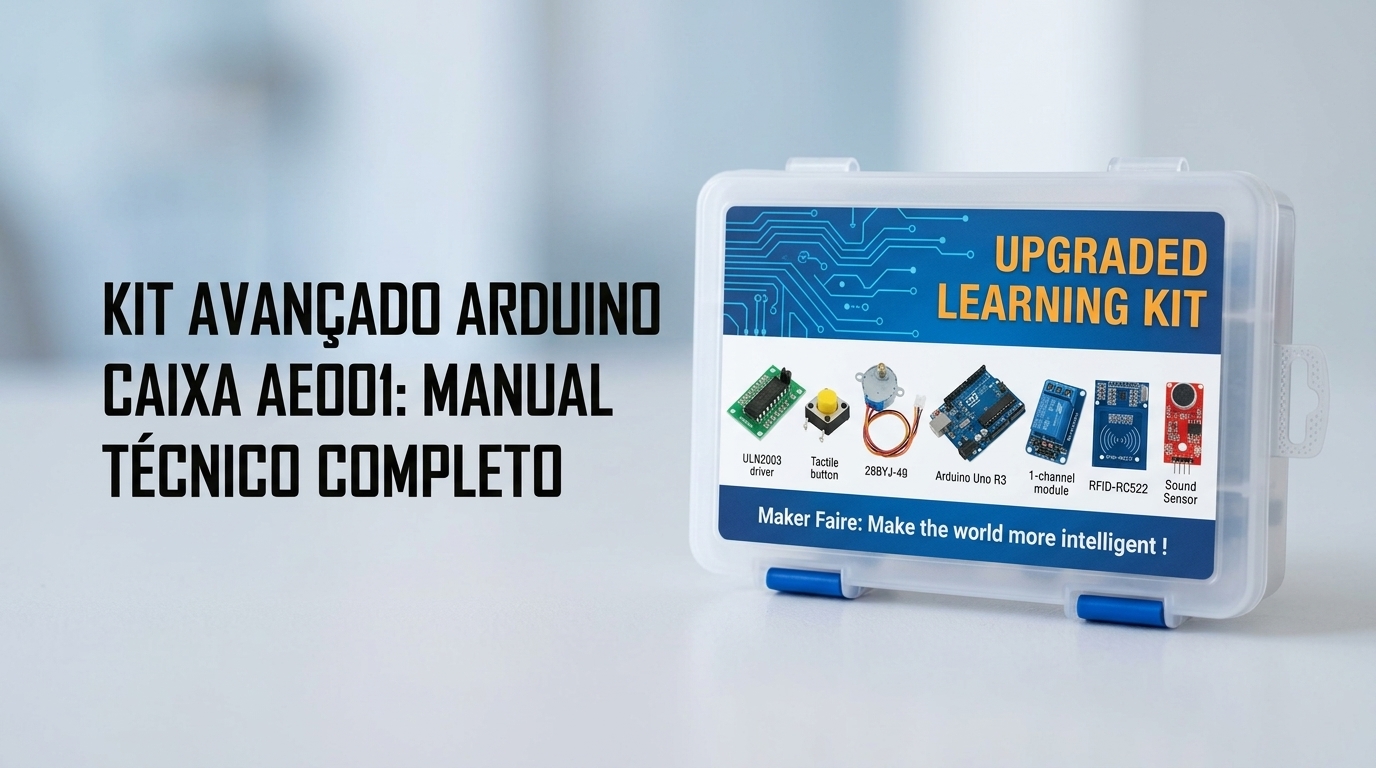 Kit Avançado Componentes Eletrônicos Para Arduino Caixa AE001