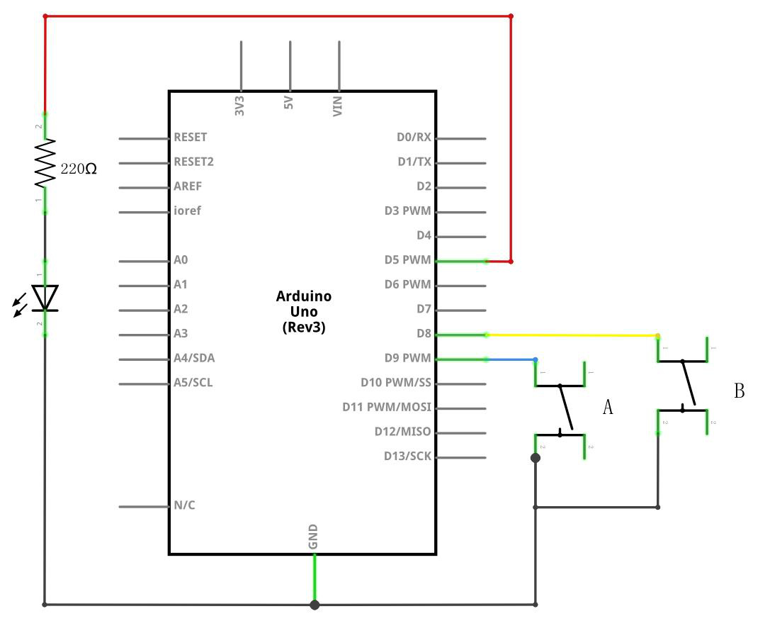 Circuito de chaveamento com resistor de pull-down para estabilização de nível