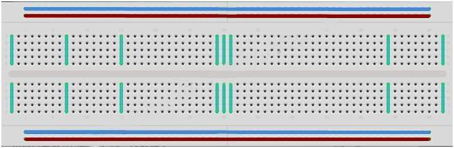 Protoboard MB-102 e LED 5 mm