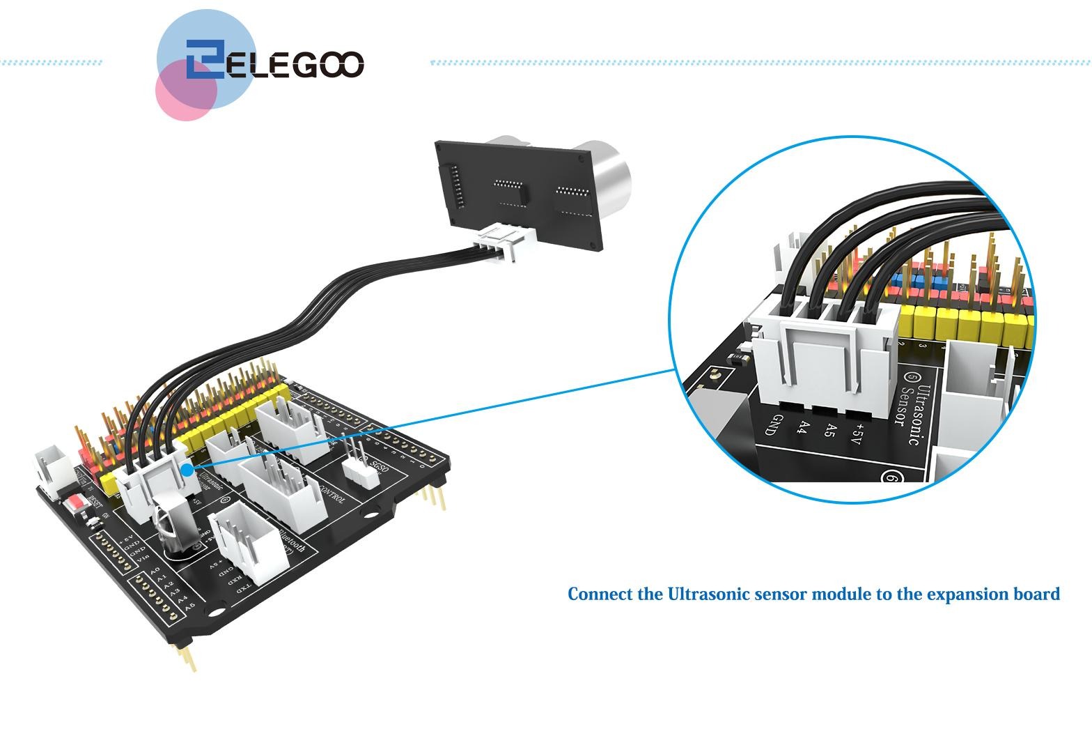 Passo 13: Encaixe da placa Sensor Shield V5.0 sobre o Arduino Uno R3
