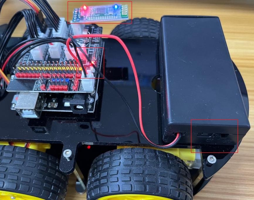 Tela inicial de busca de dispositivos Bluetooth no aplicativo Kuongshun