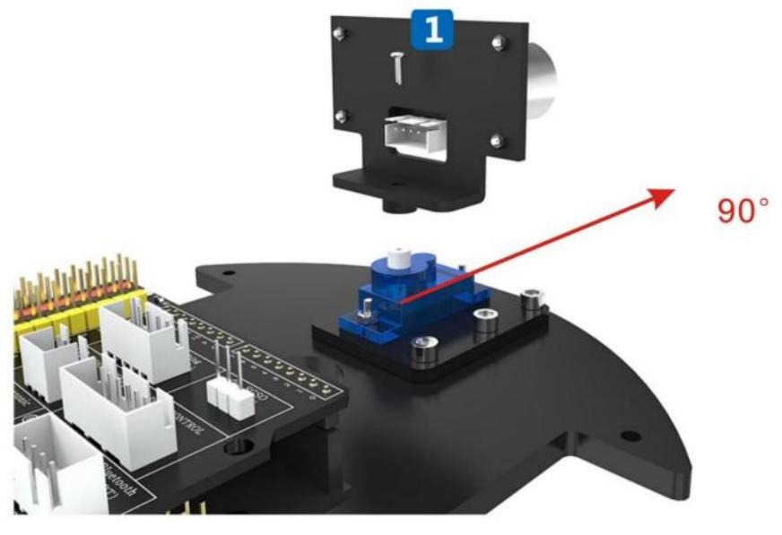 Mecanismo de montagem do servomotor SG90 com suporte pan-tilt