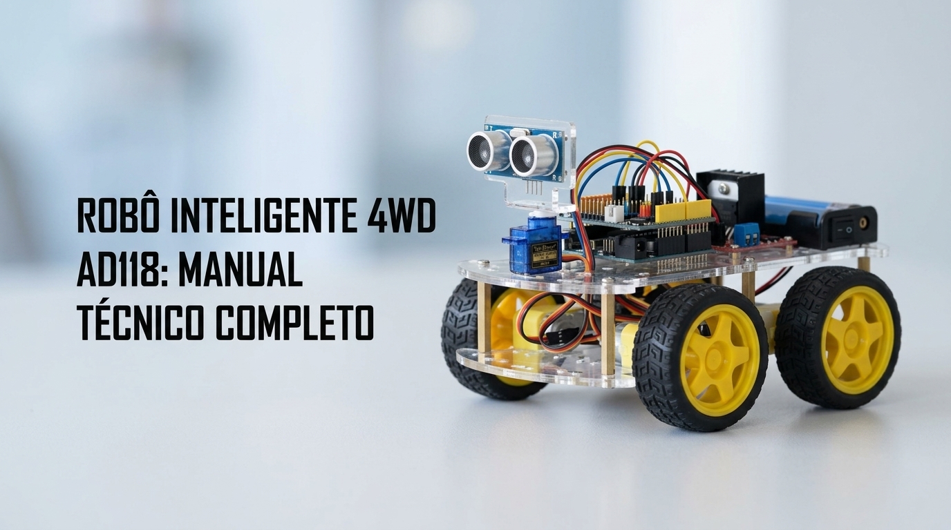Kit Robô Inteligente 4WD Completo AD118
