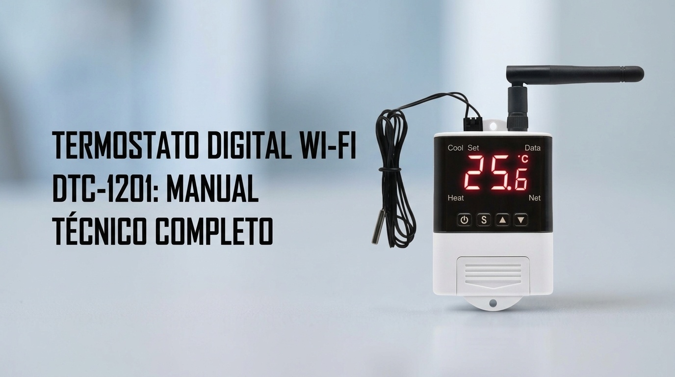 Termostato Digital com Wi-Fi DTC-1201: Manual Técnico Completo
