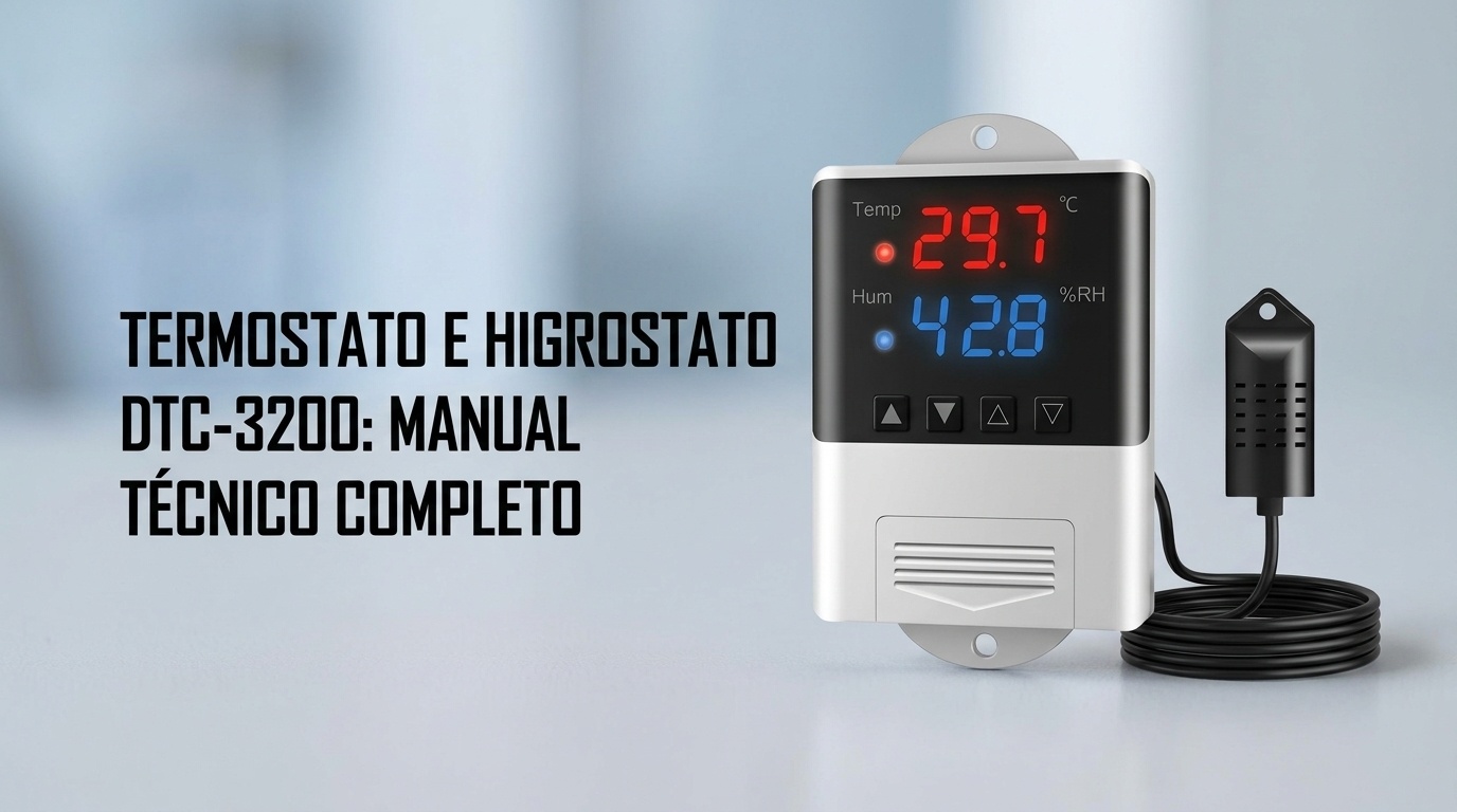 Termostato DTC-3200 com Controle de Umidade: Manual Técnico Completo