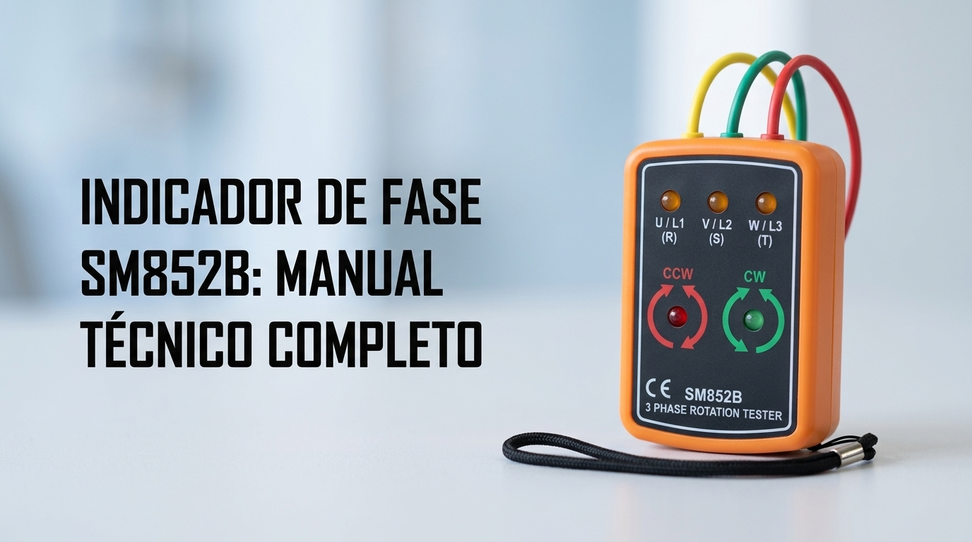 Indicador e Sequência de Fase SM852B: Manual Técnico Completo