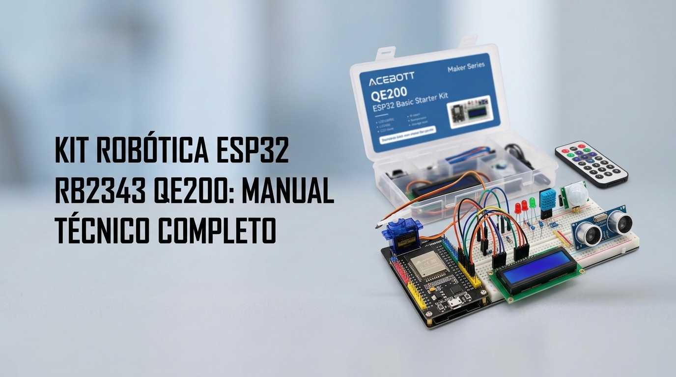 Kit Aprendizado Robótica ESP32 34 Projetos RB2343 QE200 – Curso Completo