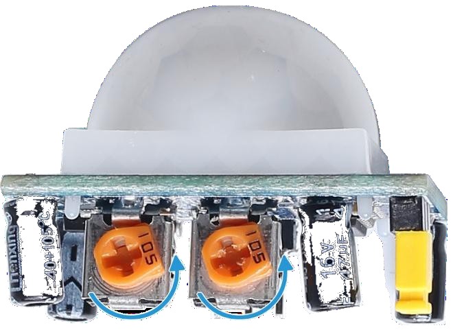 Esquema elétrico de conexão do sensor piroelétrico PIR ao microcontrolador