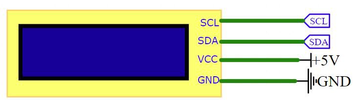 Montagem prática do display LCD1602 I2C conectado aos pinos GPIO 21 e 22 do ESP32