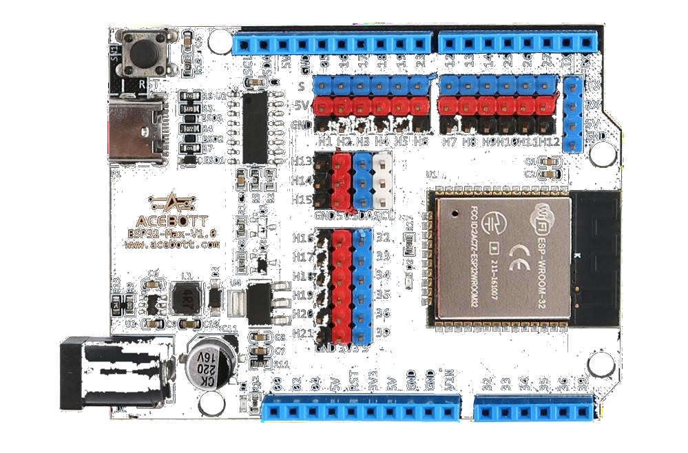 Esquema elétrico de sistema mecatrônico oscilante com motor DC e servomotor