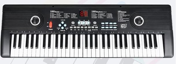 Esquema elétrico do sintetizador musical de teclado com 4 notas e buzzer passivo