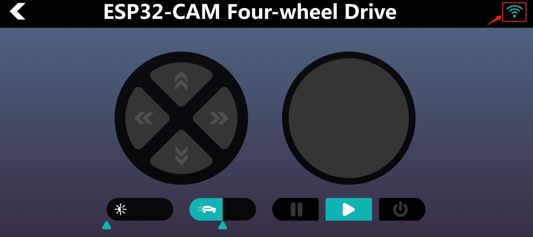 Seleção do modelo de carro ESP32-CAM Two-wheel Drive