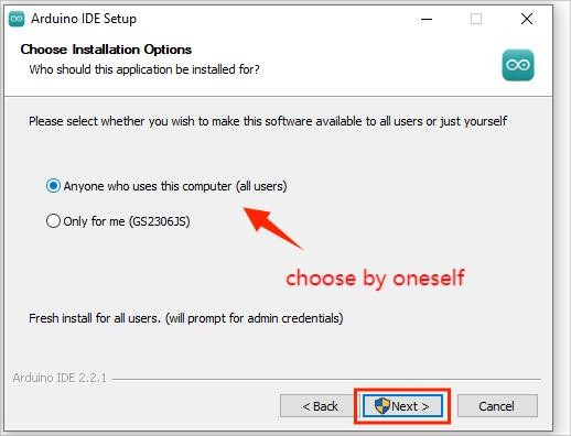 Instalação da Arduino IDE – Progresso da instalação