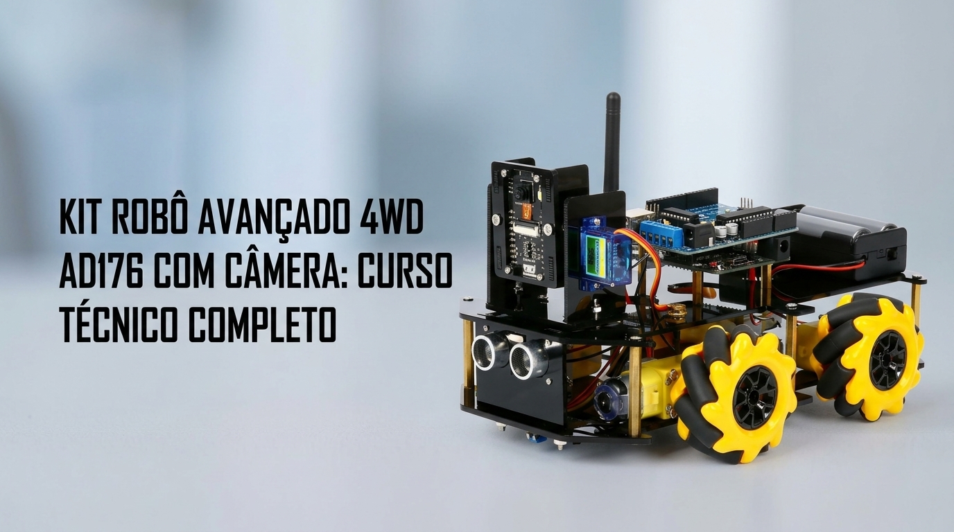 Kit Robô Avançado 4WD Com Câmera AD176 - Curso Completo