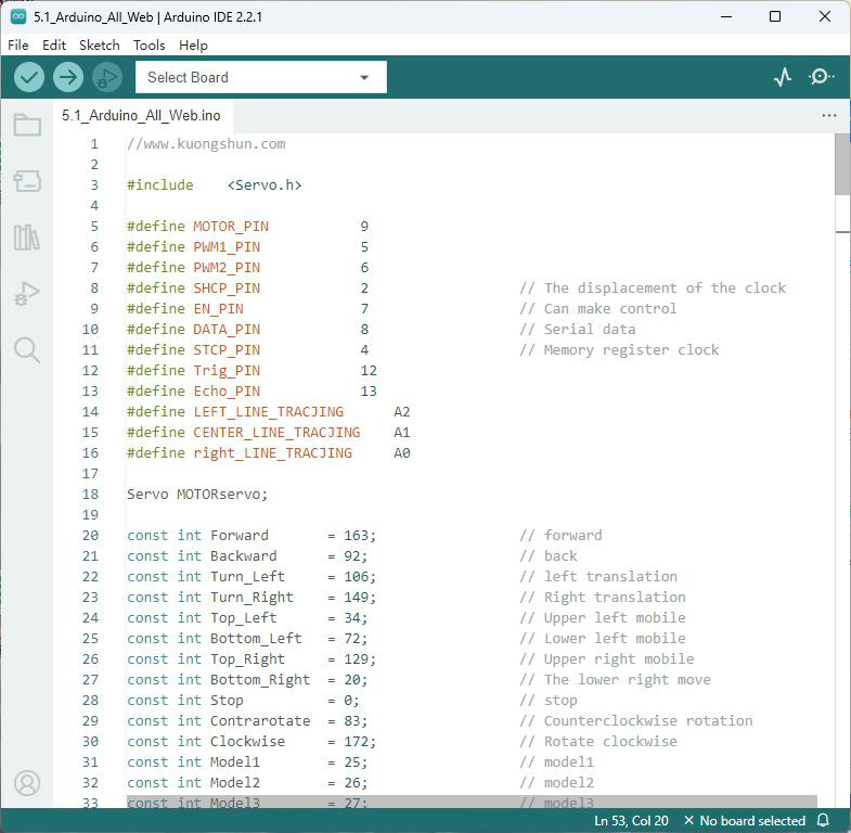 Multifunção Web lado Arduino (5.1_Arduino_All_Web) bancada de teste
