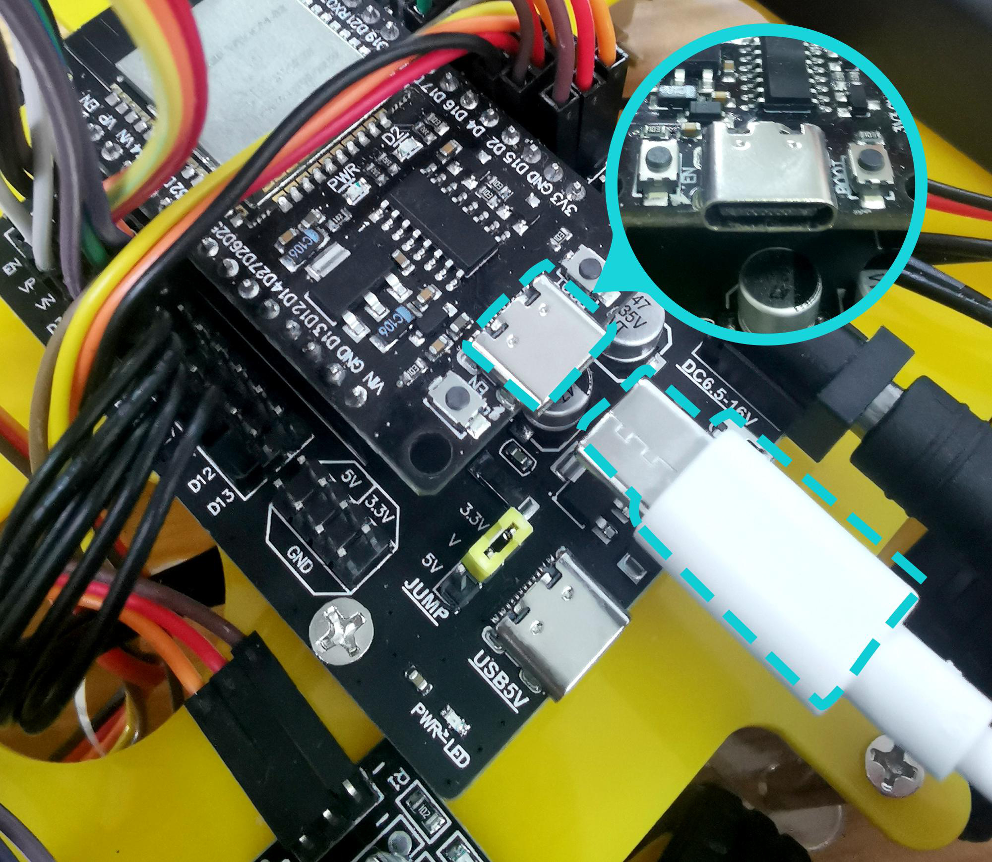 Seleção da placa ESP32 Dev Module e da porta COM