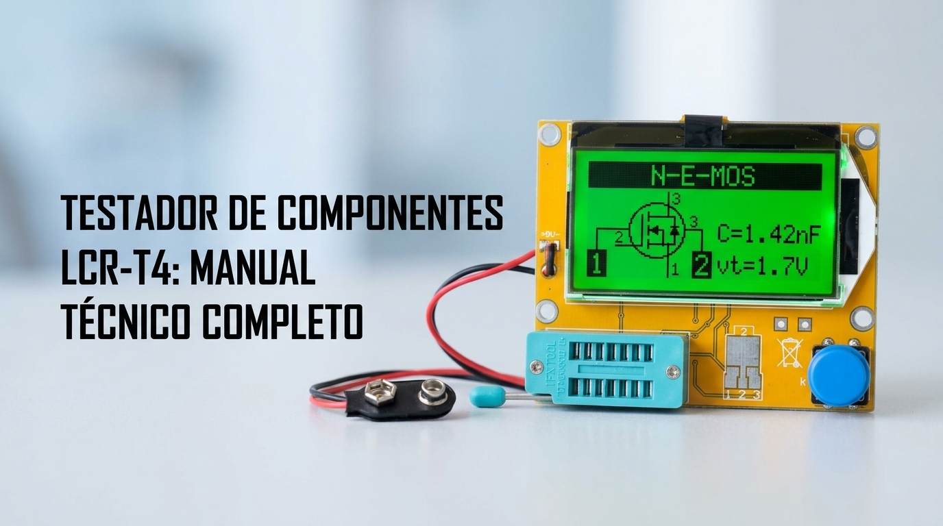 Medidor de Componentes LCR-T4: Manual Técnico Completo