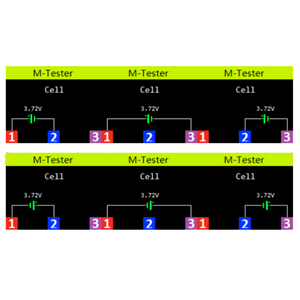 Exemplo de leitura de tensão de Bateria DC no LCR-T7
