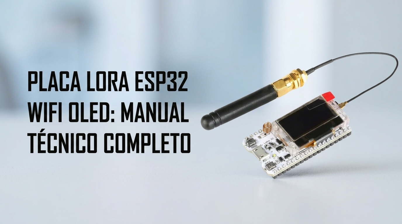 Placa LoRa ESP32 WiFi com Display OLED: Manual Técnico Completo