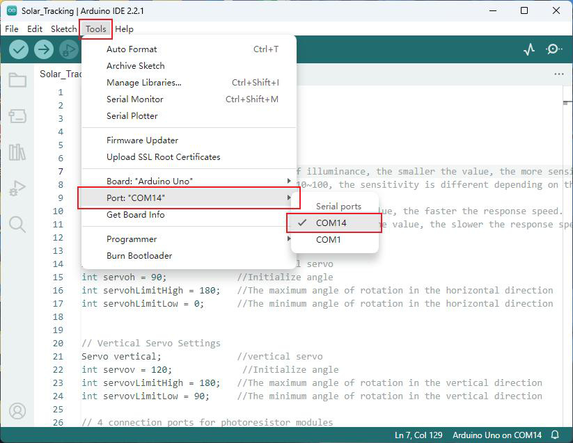 Ícone do Monitor Serial no canto superior da IDE