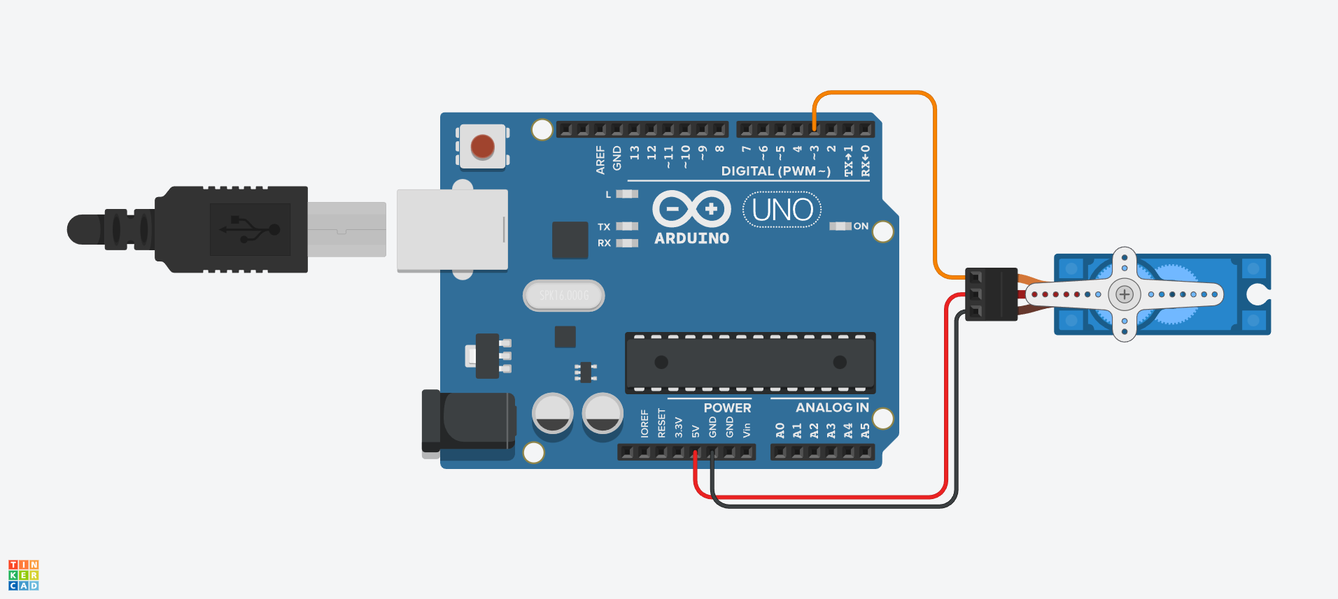 Montagem prática do micro servo motor SG90 com placa Arduino Uno na protoboard