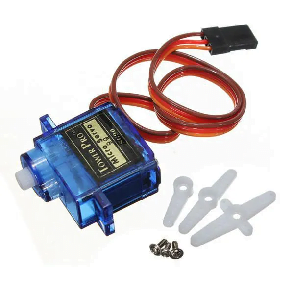 Micro Servo Motor 9g SG90 TowerPro com corpo azul translúcido