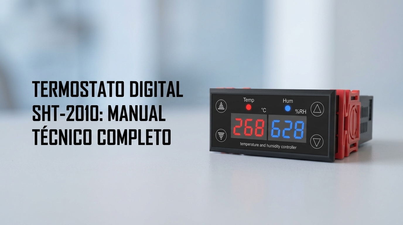 Controlador Digital de Temperatura e Umidade SHT-2010: Manual Técnico Completo
