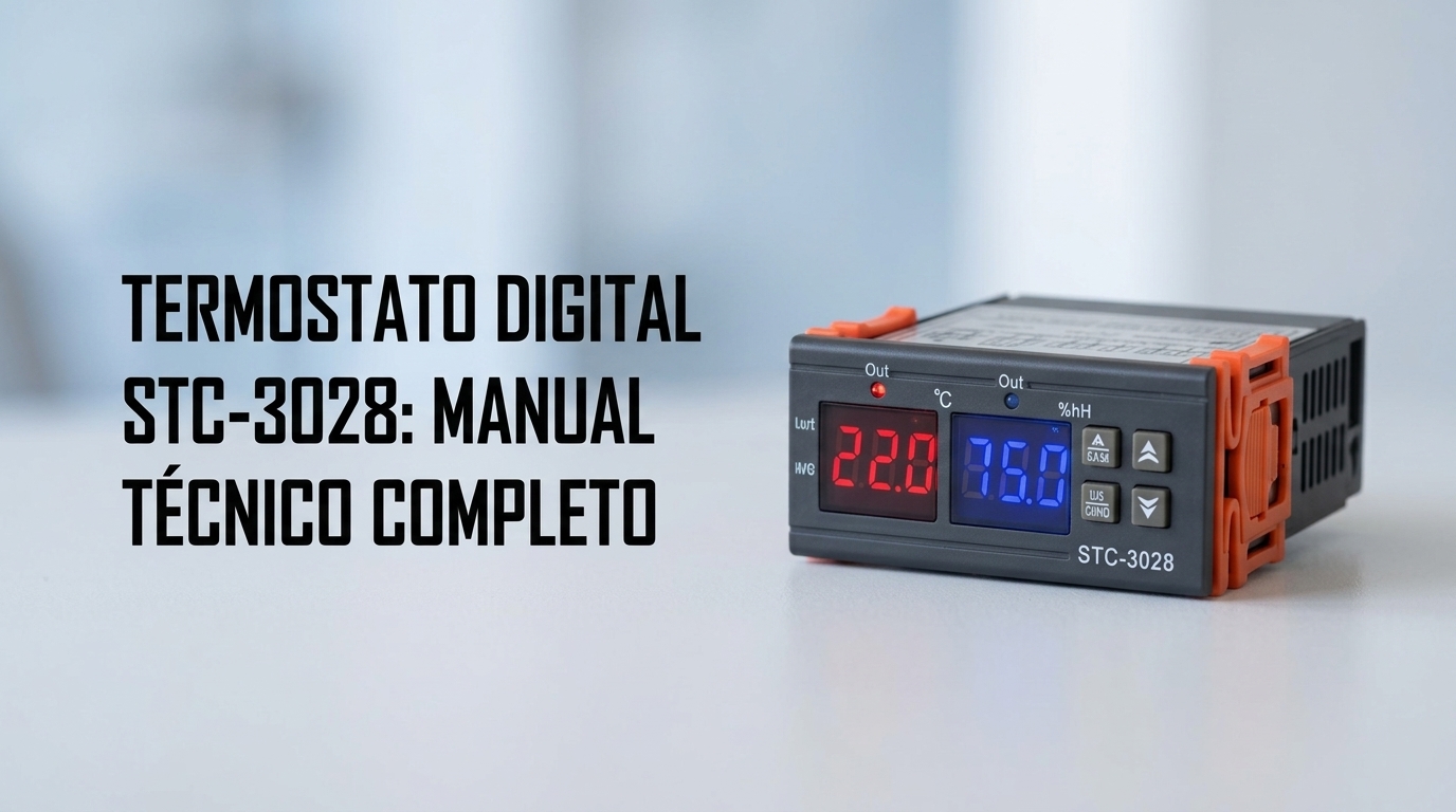 Controlador de Temperatura e Umidade STC-3028: Manual Técnico Completo