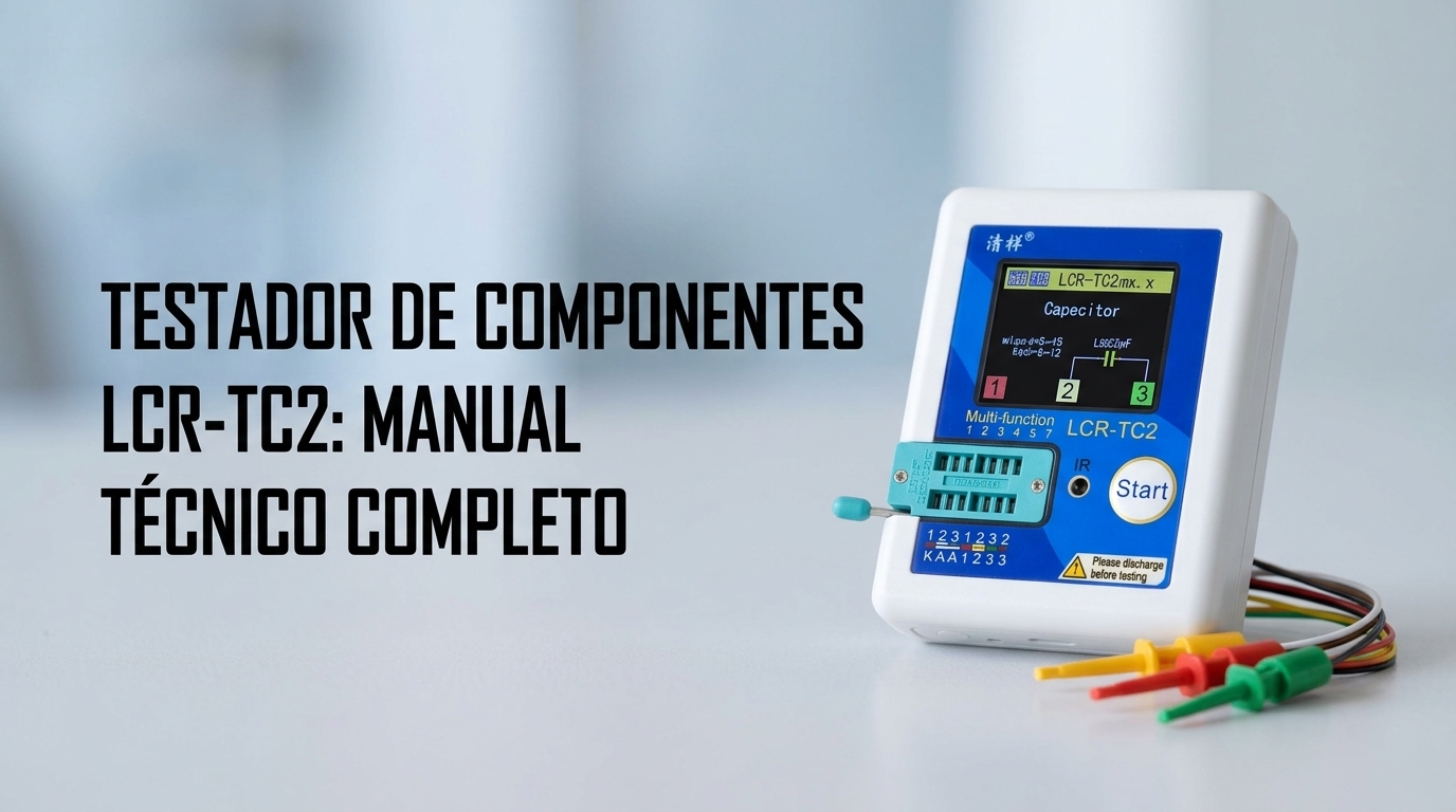 Testador de Componentes Eletrônicos LCR-TC2: Manual Técnico Completo