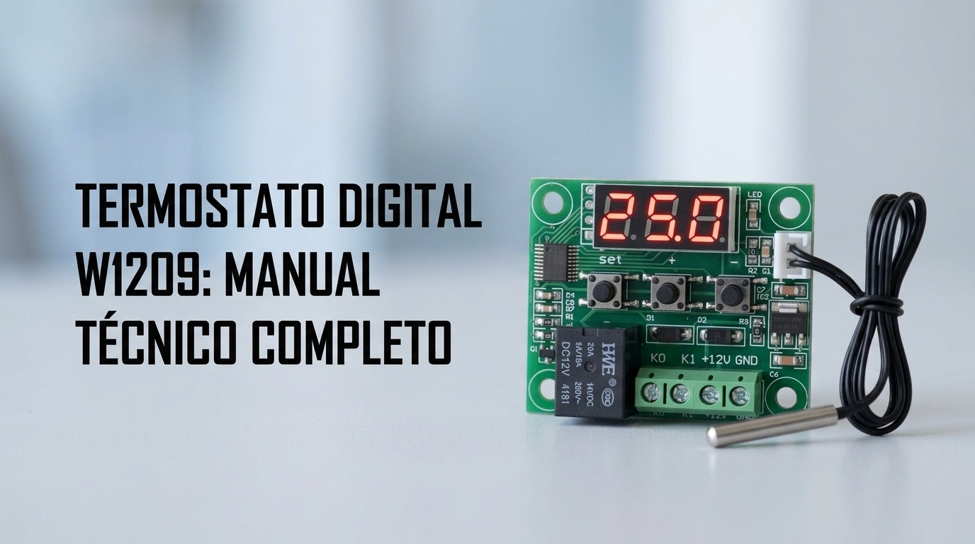 Termostato Digital W1209: Manual Técnico Completo
