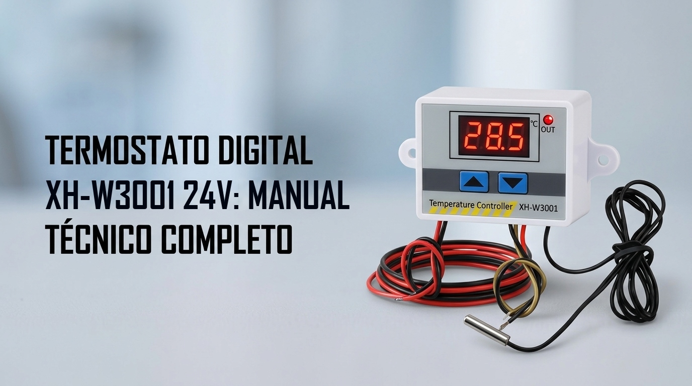 Termostato XH-W3001 24V: Manual Técnico Completo